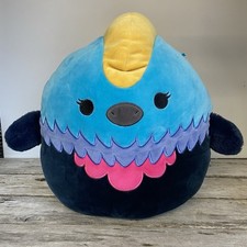Squishmallow Melrose The Cassowary Bird 12 inch Plush Blue Bird Stuffie Pillow