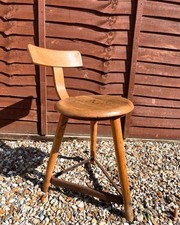 1930’s German Machinist’s Industrial Factory Stool, by AMA Elastik Fabrikstuhl