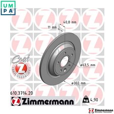 2x BRAKE DISC 610.3714.20 FOR