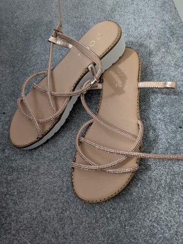 Glitter strappy sandals size - size, 6