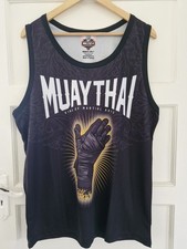 Born To Be Muay Thai Boxing Vest Gym Training XL Ex Large Thailand Kick Boxing
