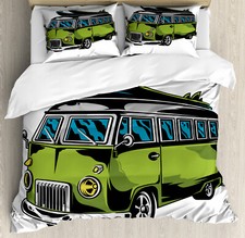 Vintage Camper Duvet Cover Set