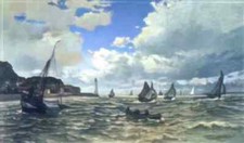 Claude Monet  A4 Photo the seine estuary at honfluer