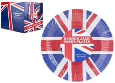 Union Jack Paper Plates 9"
