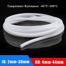 White Silicone Tube ID 2mm-38mm Vacuum Water Air Pump Pipe Exhaust Drain Hose