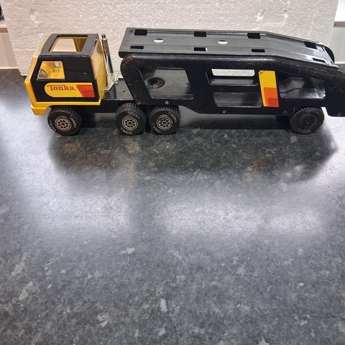 Tonka car transporter - car,