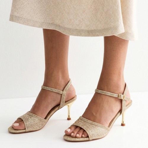Women diamante ankle strap - diamante,