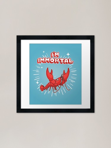 Immortal lobster framed art - immortal,