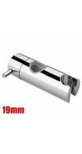 Adjustable Strong Chrome Shower Head Riser Rail Clamp Bracket Holder 19mm