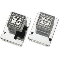 Silver-Colored Tefillin Pair