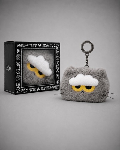 Zoa face pouch keyring - face,