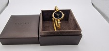 Gucci 2700L  Lady's Gold Plated Expanding Cable Bracelet Watch with in Gucci Box
