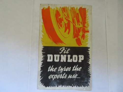 Vintage dunlop motor cycle - vintage,