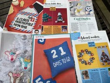 4 Christmas Crochet Patterns Decorations, Advent Calendar, Bunting, Table Decs.