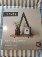 Triangle Hanging Shelf Rustic