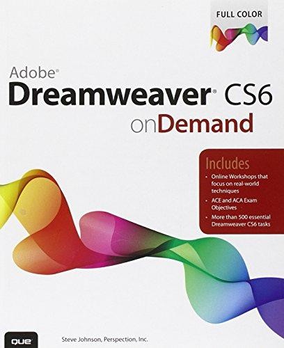 Adobe dreamweaver cs6 - dreamweaver, on