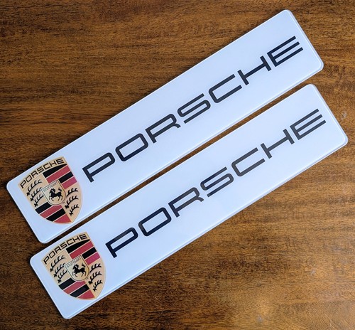 Pair porsche show plates - show,