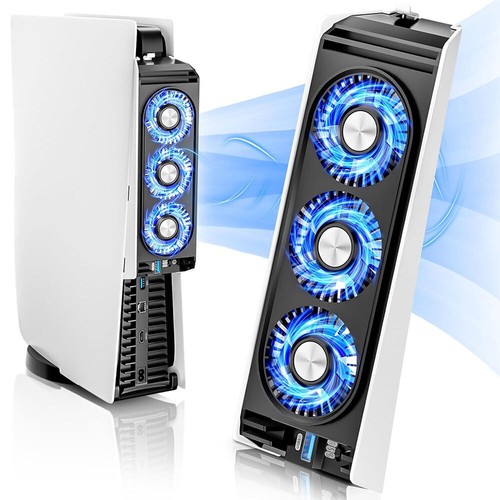 Led cooling fan - for, ps5