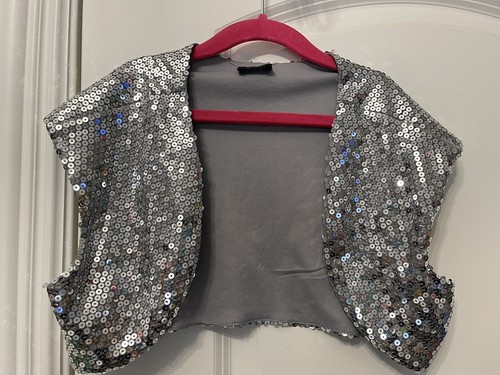 Girls sequin shrug vest - girls,