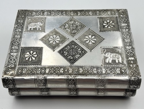 Vintage indian embossed metal - embossed,