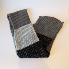 Hand Knitted Ribbed Scarf