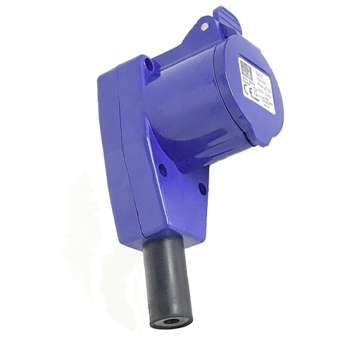 Mains hook inlet socket 90 - hook,