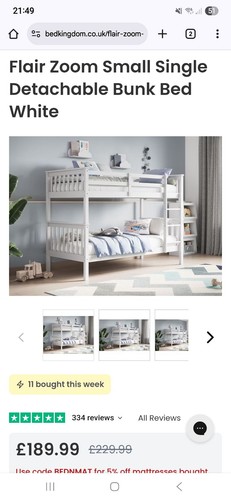 Detachable small bunk bed - detachable,
