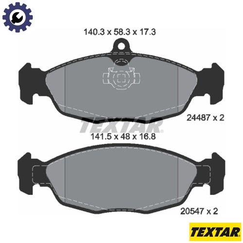 Brake pad set disc - brake,