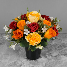 Artificial Grave Pot Flowers