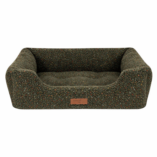 Green sherpa dog bed - sherpa,