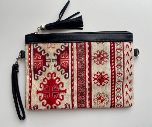 Boho clutch bag with - boho, and
