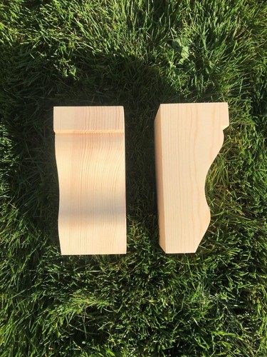 Wooden corbels shelf - wooden,