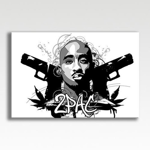 2pac tupac thug life canvas - thug,