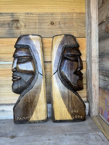 Hand carved head bust male - hand,