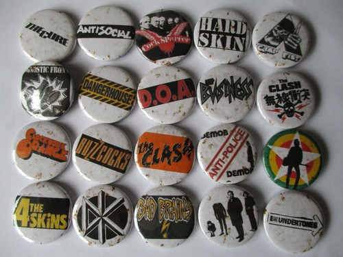 Large punk badge set - large, no.4