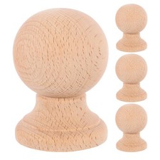 4 Pcs Stair Post Finial Wooden