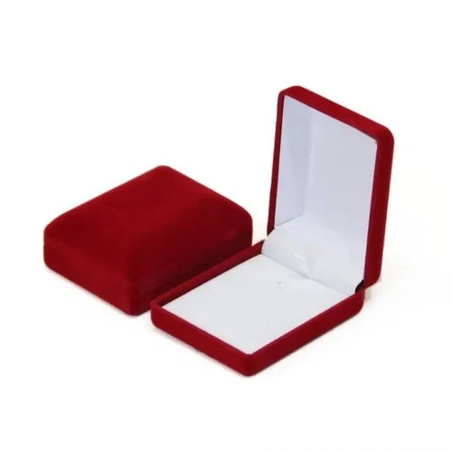 Velvet necklace box pendant - velvet,