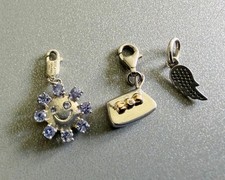 3 x .925 Silver Charms, Hot