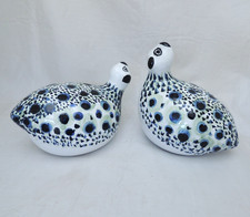 2 X STUDIO ART POTTERY BIRDS SIGNED