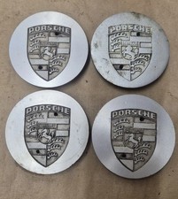 PORSCHE 944 76mm METAL CRESTED WHEEL CENTRE CAPS