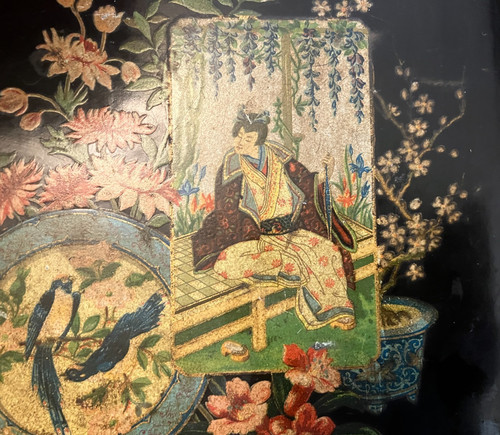 Vintage japanese lacquered box - lacquered,