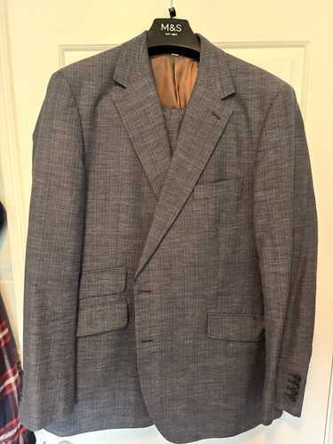 Men grey suit jacket m - jacket,, m&s