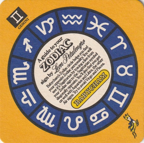 Beer mat babycham a - beer,