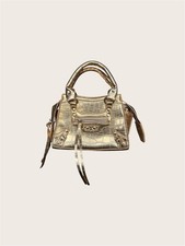 Ego Gold Croc Mini City Bag