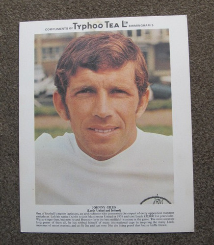 Large typhoo tea card - typhoo, johnny