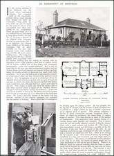 BUILDING WITH CLINKER CONCRETE : AN EXPERIMENT AT SHEFFIELD. SEVERAL PICTURES AN