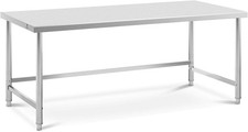 Royal Catering Professional Work Table Stainless Steel up to 100 kg  200 x 90 cm