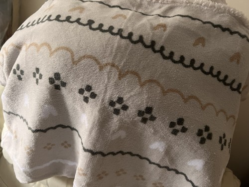 Natural pattern printed fleece - pattern,