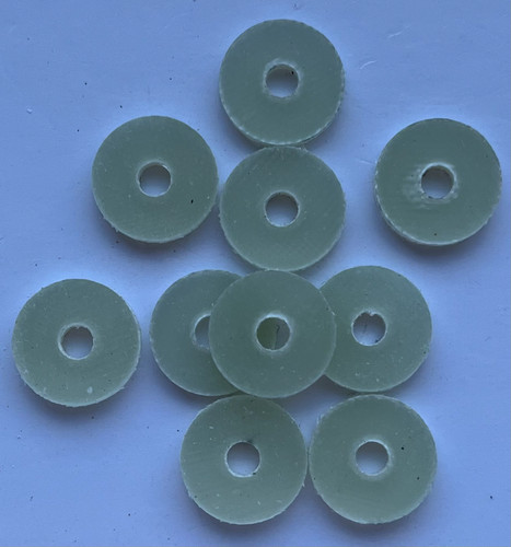 Epoxy glass washers - glass, 13.6mm