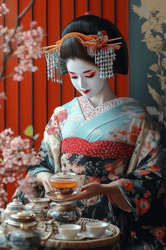 Japanese geisha woman - japanese,
